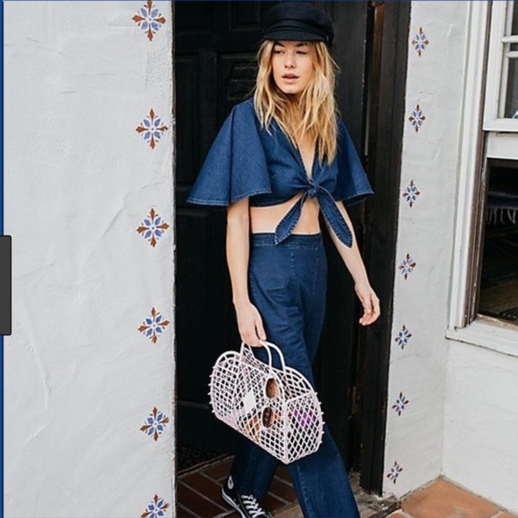 Free People 'Do The Twist' Chambray Set